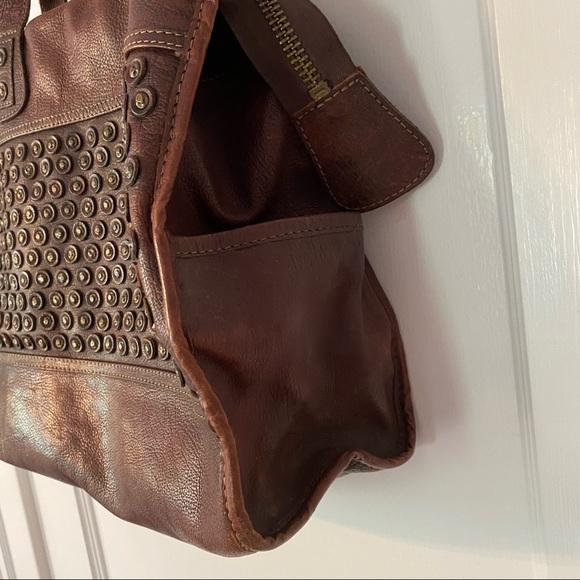 Frye Leather Satchel in Cognac - Picture 6 of 9